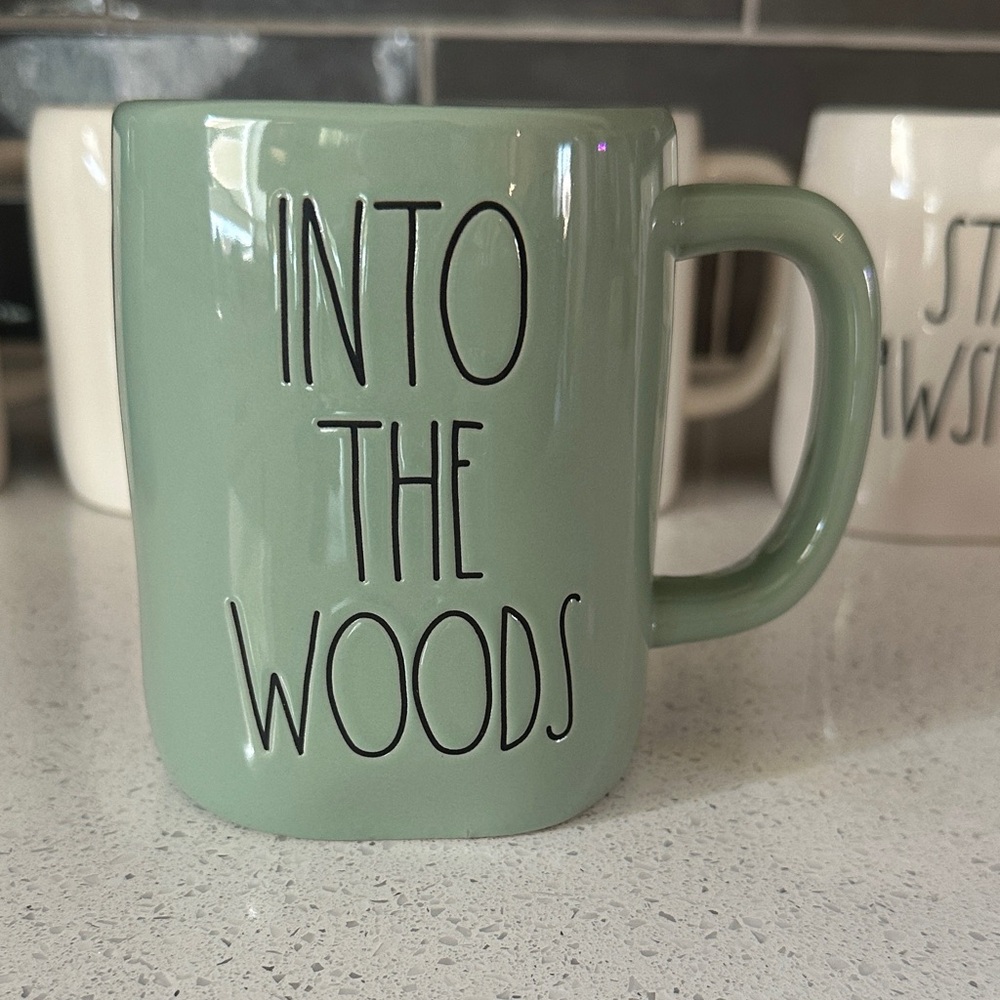 Rae Dunn-Retired Green Ceramic Mug - Into The Woods